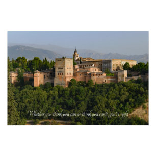 Motivatie offerte - Alhambra Palace Spanje Perfect Poster
