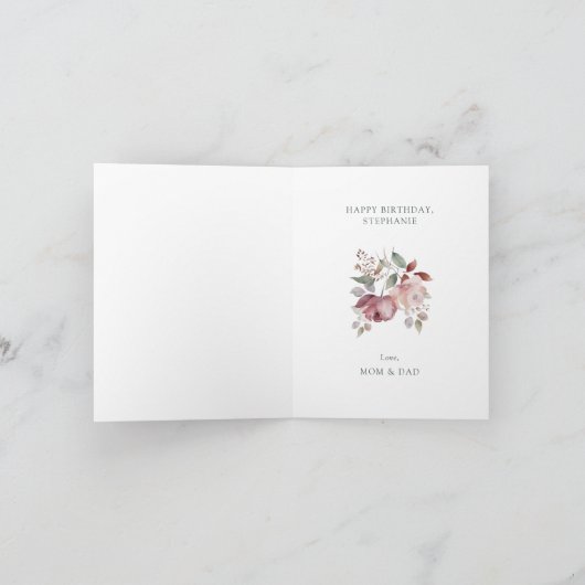 Motivatie offerte Bloemen Verjaardag Kaart (Binnen)