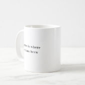 Motivatie offerte Coffee Dreams Brouwen Koffiemok (Voorkant links)