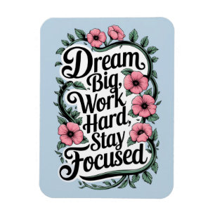 Motivatie offerte en bloemdecoraties Flexibel Magneet