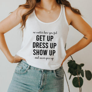 Motivatie offerte Gym Fitness Nooit Opgeven Tanktop