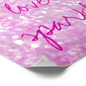 Motivatie offerte Live Love Sparkle Poster (Hoek)