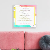 Motivatie offerte Maak uw eigen Abstracte kunst Canvas Afdruk (Insitu (Woonkamer))