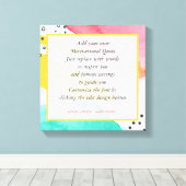 Motivatie offerte Maak uw eigen Abstracte kunst Canvas Afdruk (Insitu (Houten vloer))