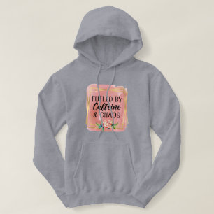 Motivatie offerte met bloemenontwerp hoodie