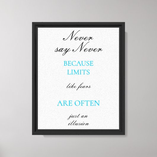 Motivatie offerte Modern Script Custom Canvas Afdruk (Voorkant)