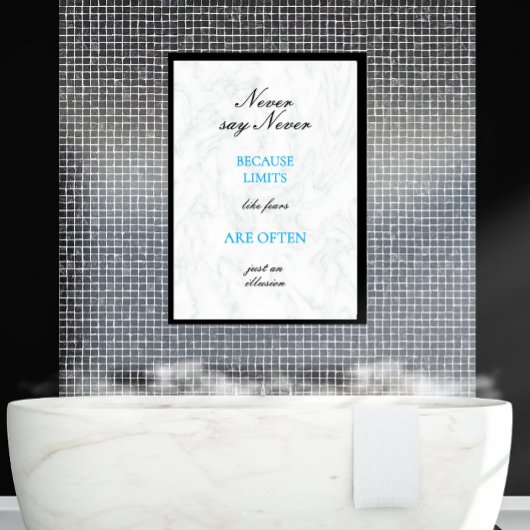 Motivatie offerte Modern Script Custom Poster