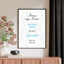 Motivatie offerte Modern Script Custom Poster
