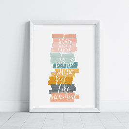 Motivatie offerte pastel kleuren kunst poster