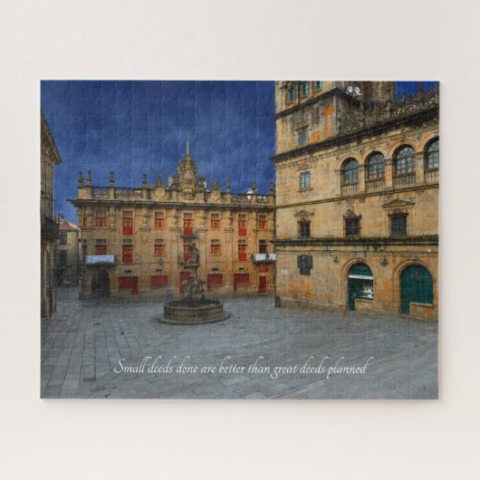 Motivatie offerte - Santiago de Compostela Spanje Legpuzzel (Horizontaal)