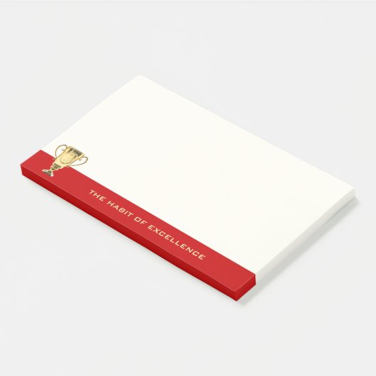 Motivatie offerte sportbusiness coach Golden Post-it® Notes (Schuin)