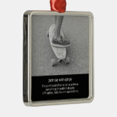 Motivatie offerte voor longboard metalen ornament (Rechts)