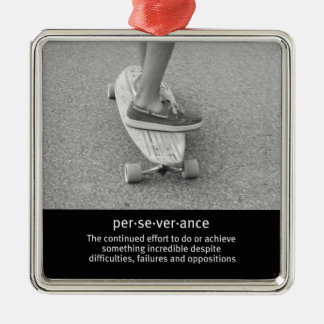 Motivatie offerte voor longboard metalen ornament