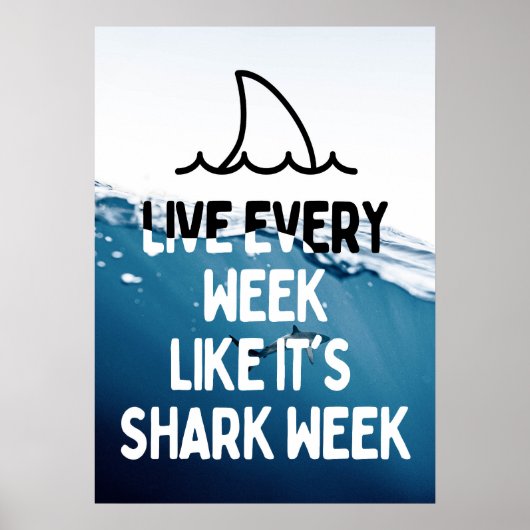 Motivatie offerte voor Shark Week Poster (Voorkant)
