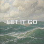 Motivatie offerte +  zeegezicht schilderij sticker (Voorkant)