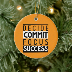 Motivatie offerteontwerp voor Achievers Keramisch Ornament