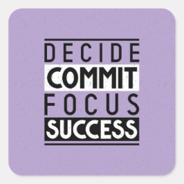 Motivatie offerteontwerp voor Achievers Vierkante Sticker