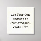 Motivatie offertes, namen, sms'jes maken uw eigen canvas afdruk (Voorkant)