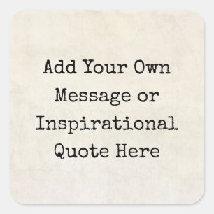 Motivatie offertes, namen, tekst maken uw eigen vierkante sticker