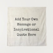 Motivatie offertes, namen, tekst maken uw eigen wandkleed (Voorkant)