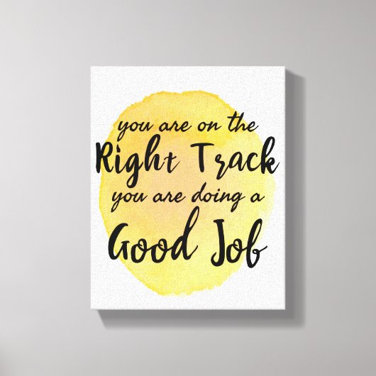 motivatie offertes voor zelfzorg canvas afdruk (Voorkant)