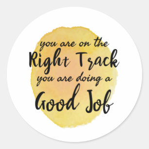 motivatie offertes voor zelfzorg ronde sticker