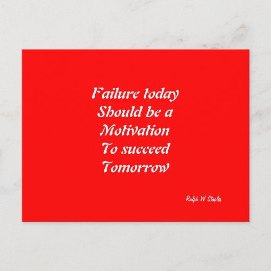 Motivatie om briefkaarten te slagen (Voorkant)