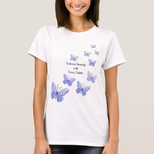 Motivatie: Omhels Sereniteit met Elke Flutter T-shirt