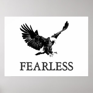Motivatie onbevreesd Landing Eagle Poster