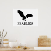 Motivatie onbevreesd Landing Eagle Poster (Keuken)