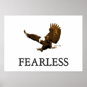 Motivatie onbevreesd Landing Eagle Poster