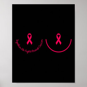 Motivatie ondersteuning Borstkanker Awareness Pink Poster