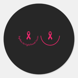 Motivatie ondersteuning Borstkanker Awareness Pink Ronde Sticker
