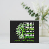 Motivatie ondersteuning Warrior Mental Health Awar Feestdagenkaart (Staand voorkant)