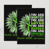 Motivatie ondersteuning Warrior Mental Health Awar Informatiekaartje (Voorkant / Achterkant)