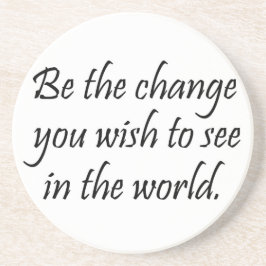 Motivatie onderzetters inspirerend Gandhi-geschenk