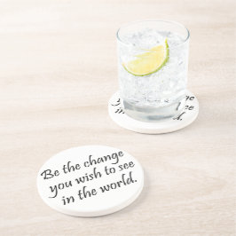 Motivatie onderzetters inspirerend Gandhi-geschenk
