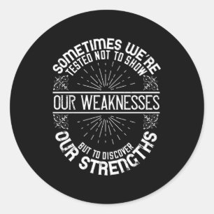 Motivatie - Ontdek onze kracht Ronde Sticker