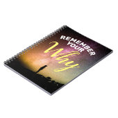 Motivatie onthoud je waarom dromige ruimteherinner notitieboek (Linkerzijde)