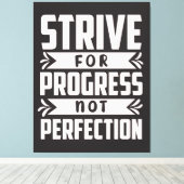 Motivatie ontwerp van het shirt canvas afdruk (Insitu (Houten vloer))