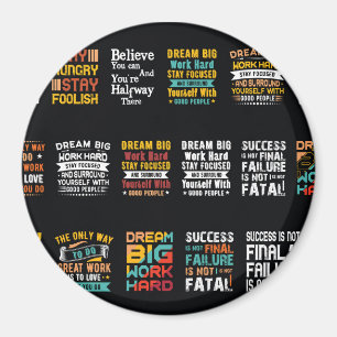 Motivatie ontwerp van het shirt magneet