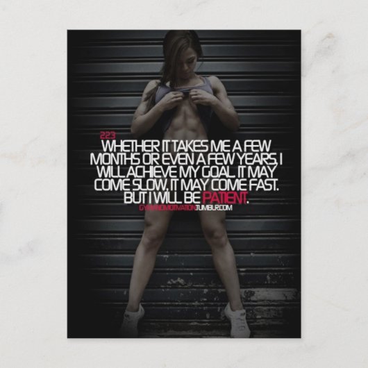 Motivatie op zijn best briefkaart (Voorkant)