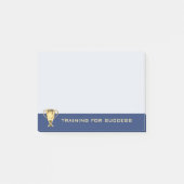 Motivatie opleiding voor succes marineblauw post-it® notes (Voorkant)
