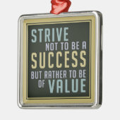 Motivatie ornament voor succes en waarde (Links)