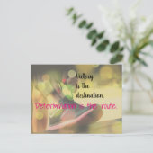 Motivatie overwinningsslogan Netball Quote Briefkaart (Staand voorkant)