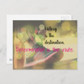 Motivatie overwinningsslogan Netball Quote Briefkaart (Voorkant / Achterkant)