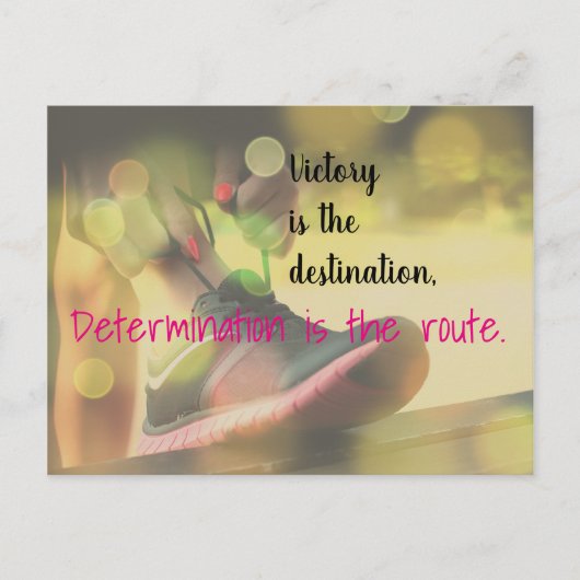 Motivatie overwinningsslogan Netball Quote Briefkaart (Voorkant)