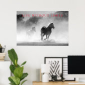 Motivatie paarden leven zonder grenzen poster (Thuiskantoor)