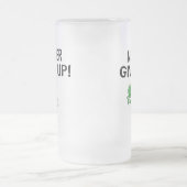 Motivatie Pelican en kikker nooit opgeven Matglas Bierpul (Center)