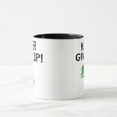 Motivatie Pelican en kikker nooit opgeven Mok (Midden)